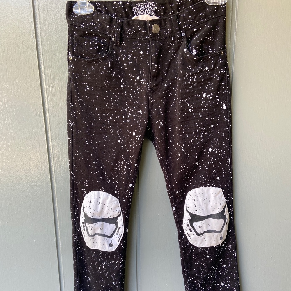 H&M Star Wars Fashion Pants Splatter Paint Print